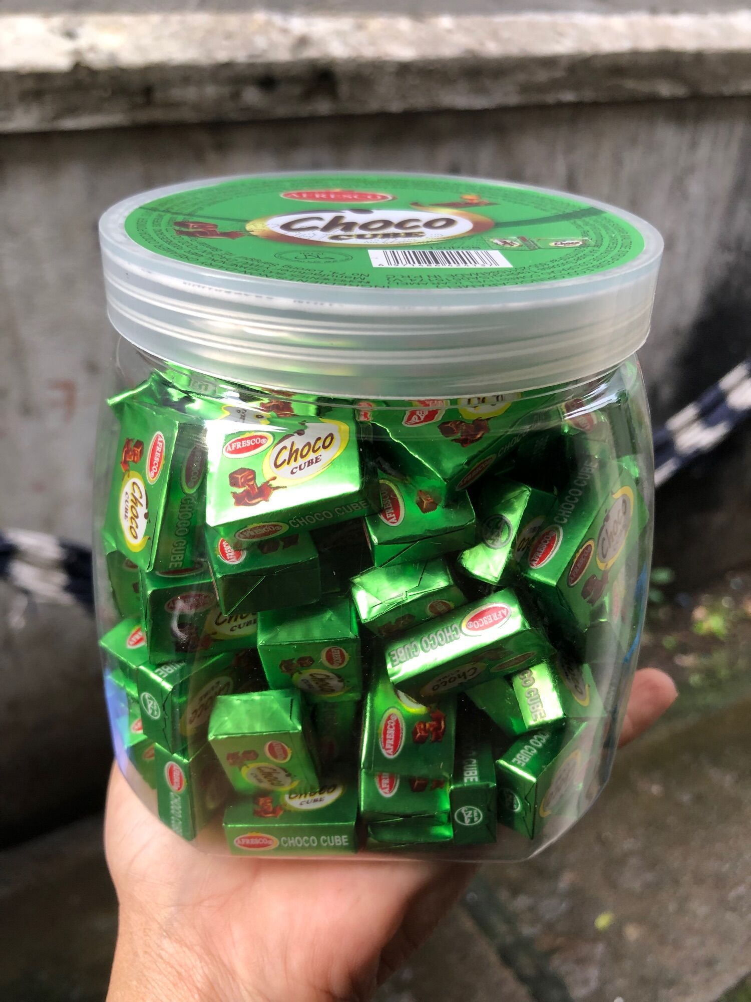 Kẹo choco cube hũ 120 viên