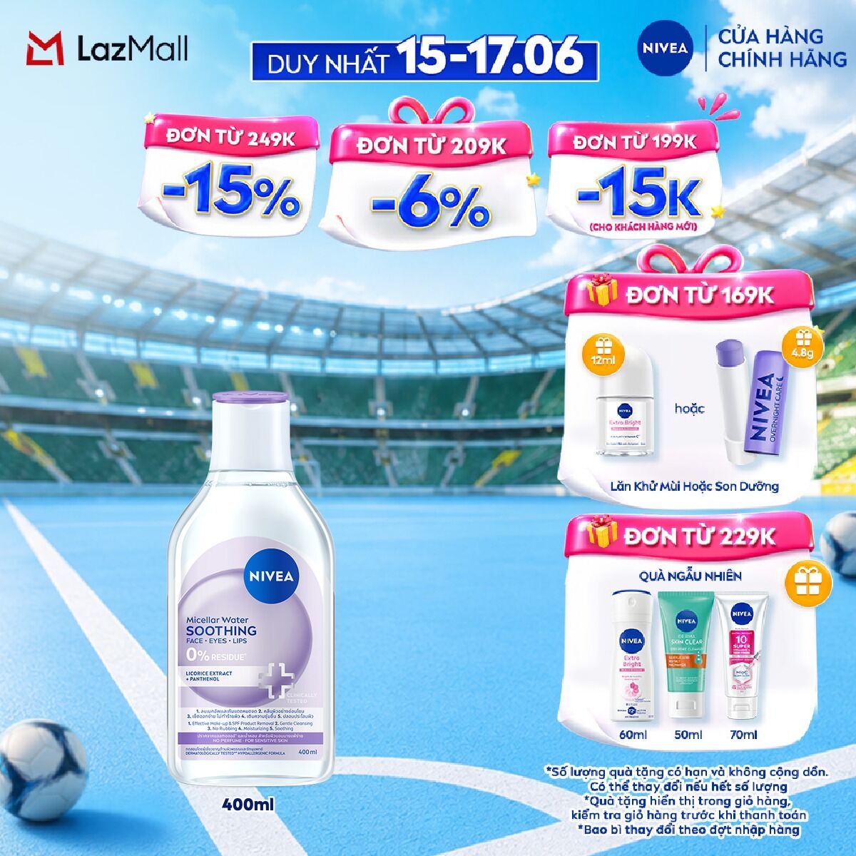 Nước Tẩy Trang NIVEA Soothing Dịu Da (400ml) - 89259