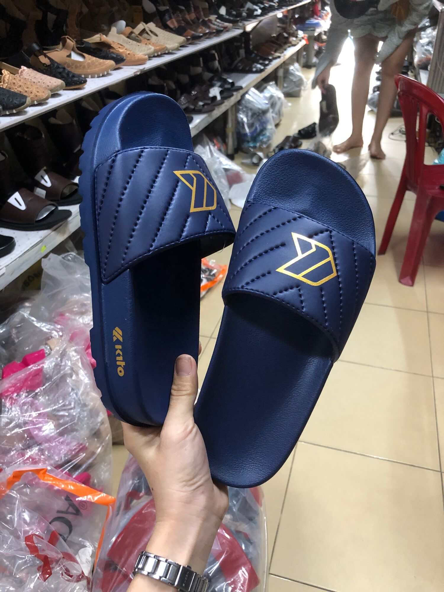 Dép quai ngang nữ Kito ThaiLan ah78 quai ngang