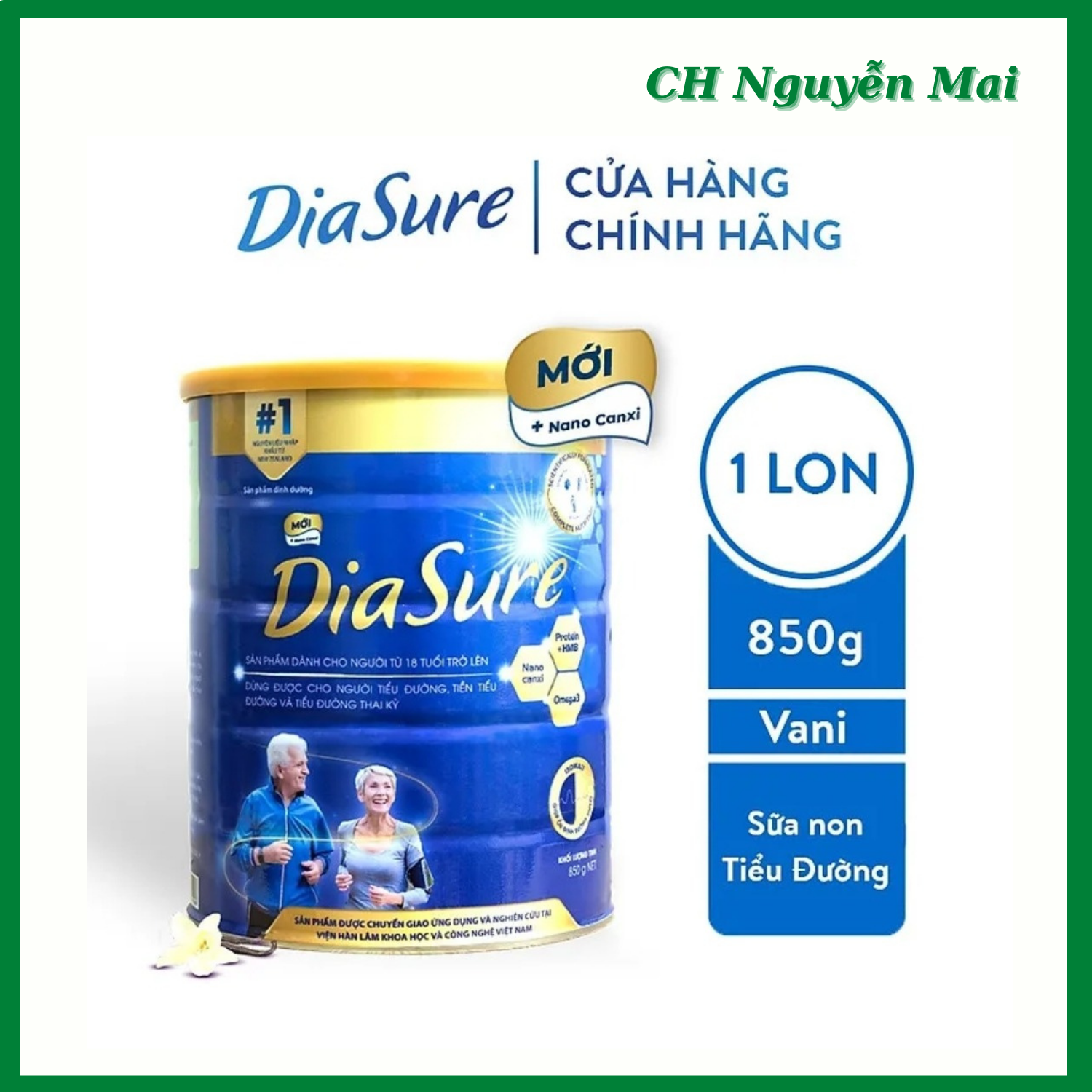 [Date 2025] Sữa Non Diasure 850g, Sữa Dành Cho Người Tiểu Đường