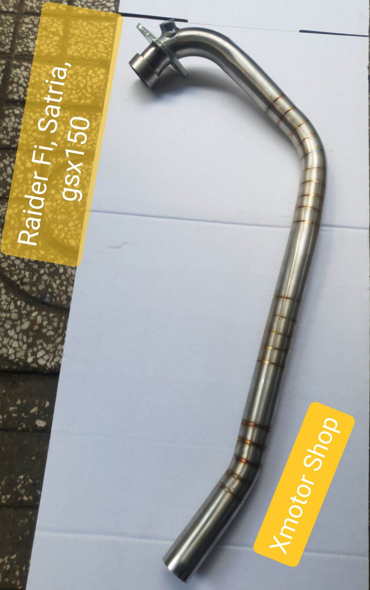 Cổ pô raider fi, satria, gsx150 gắn pô zin.