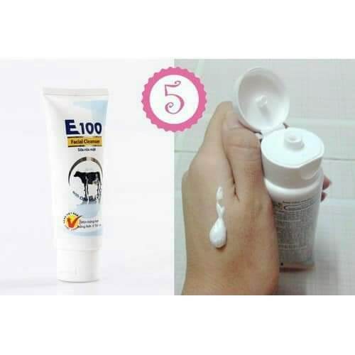 sữa rửa mặt E100 bò sữa