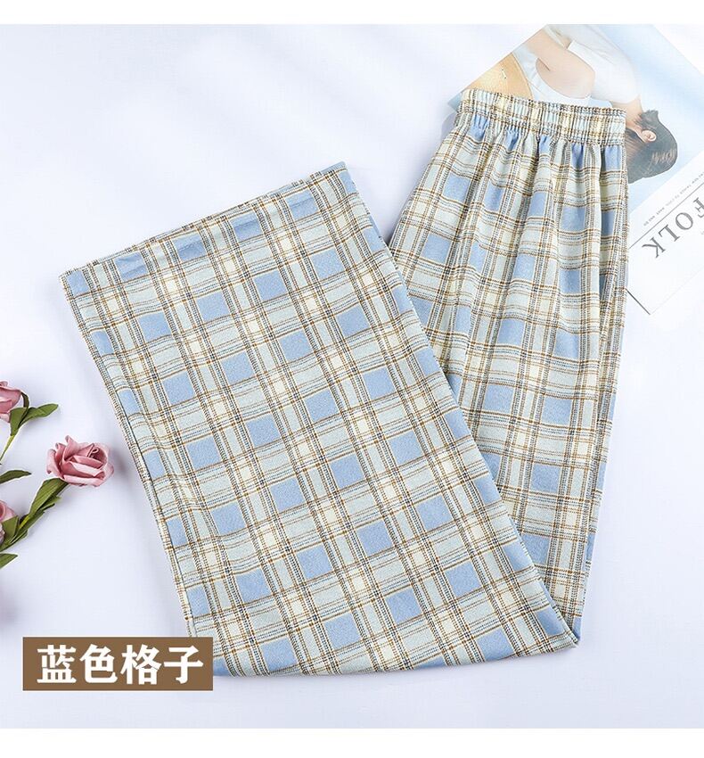 Quần Kẻ Sọc Caro Dáng Suông Phong Cách Hàn Quốc _ Quần Kẻ Caro Baggy Nam Nữ Ống Rộng Unisex