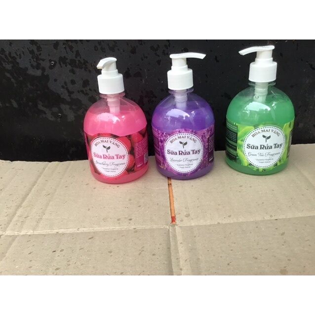 Sữa rửa tay hoa mai vàng 500ml