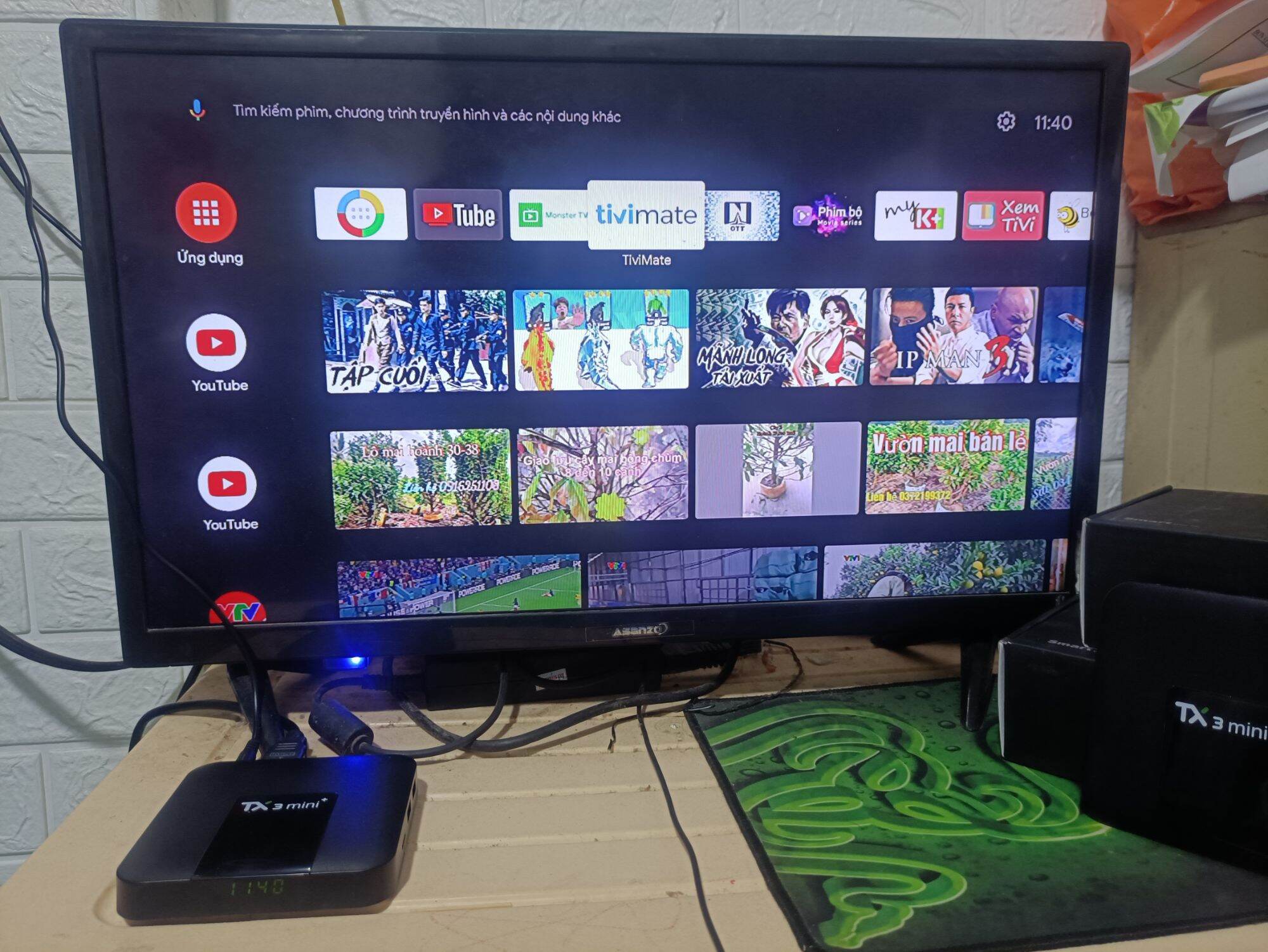 Android TV box tx3 mini plus 2022 bản Ram 4g,Rom 32g