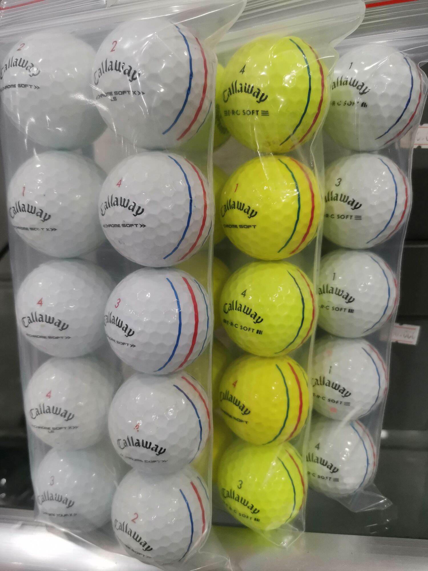 Bóng Golf Callaway E.R.C Chrome Soft 10 Bóng Mới 85%