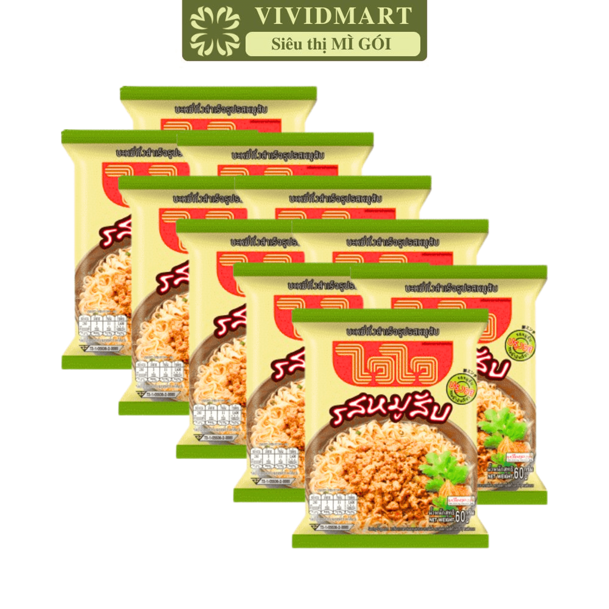 - wai wai - wai wai instant noodle 4 flavours: minced pork flavour, pa-lo spiced duck soup flavour, chili paste flavour, tom yum shrimp flavour