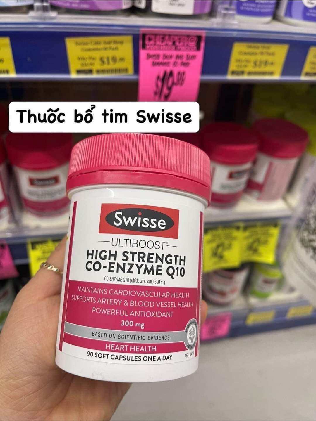 Bổ tim Swisse Ultiboost High Strength Co-enzyme Q10 300mg 90 viên