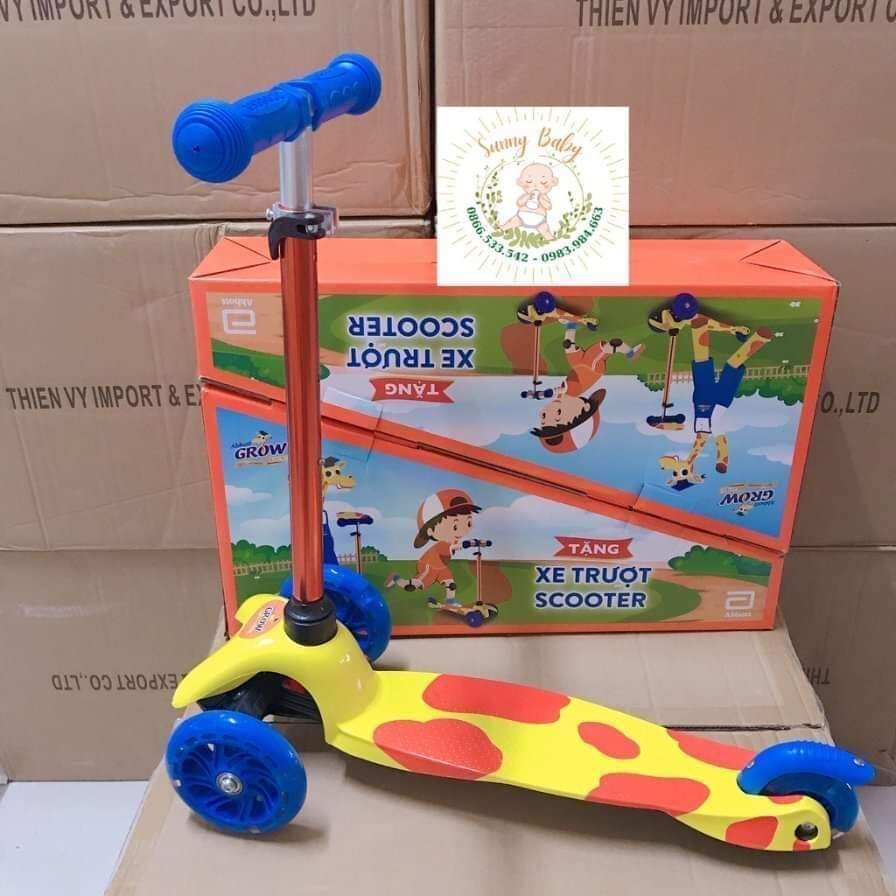 XE TRƯỢT SCOOTER 3 BÁNH CÓ ĐÈN PHÁT SÁNG