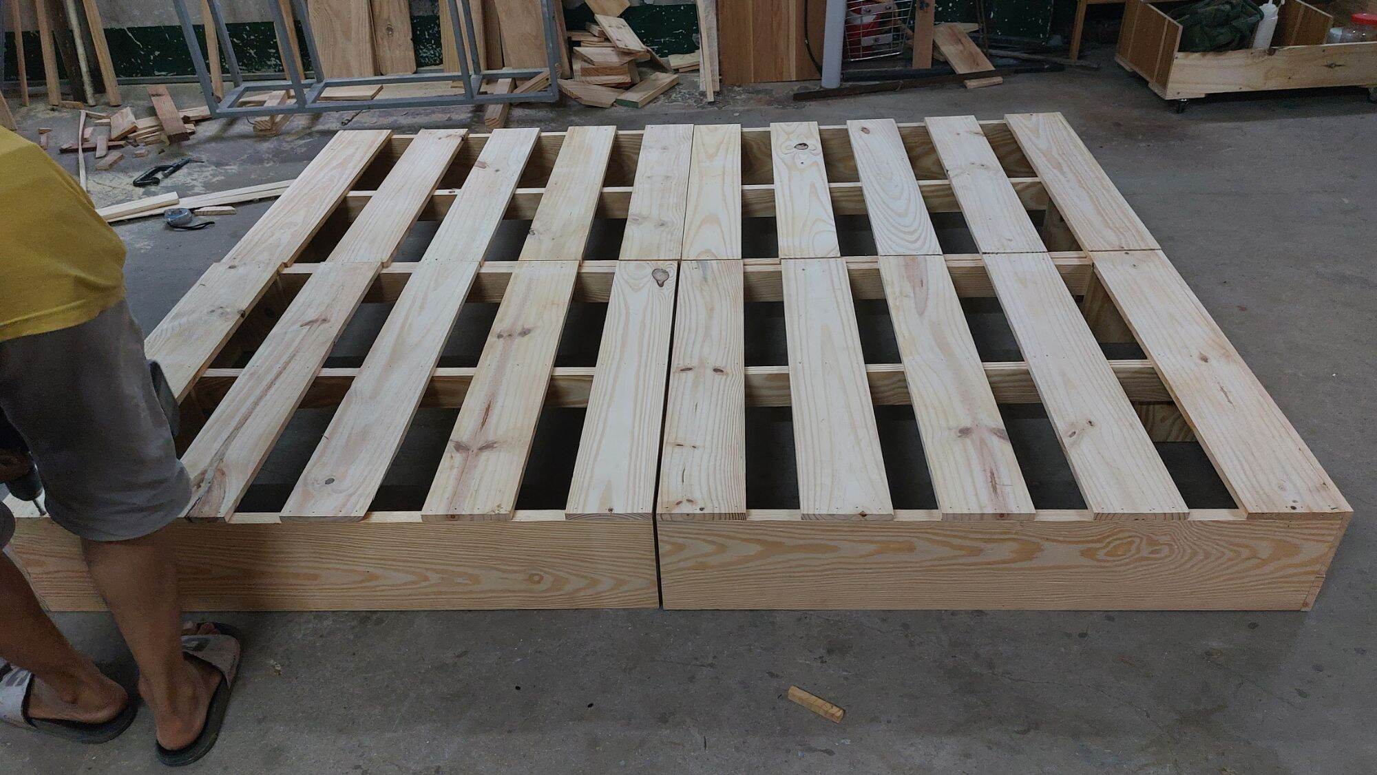 GIƯỜNG PALLET GIÁ RẺ CAO 20CM