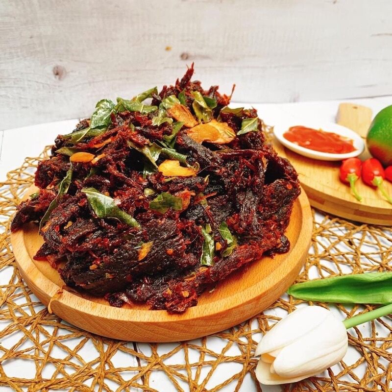 Khô bò đập lá chanh 250gr
