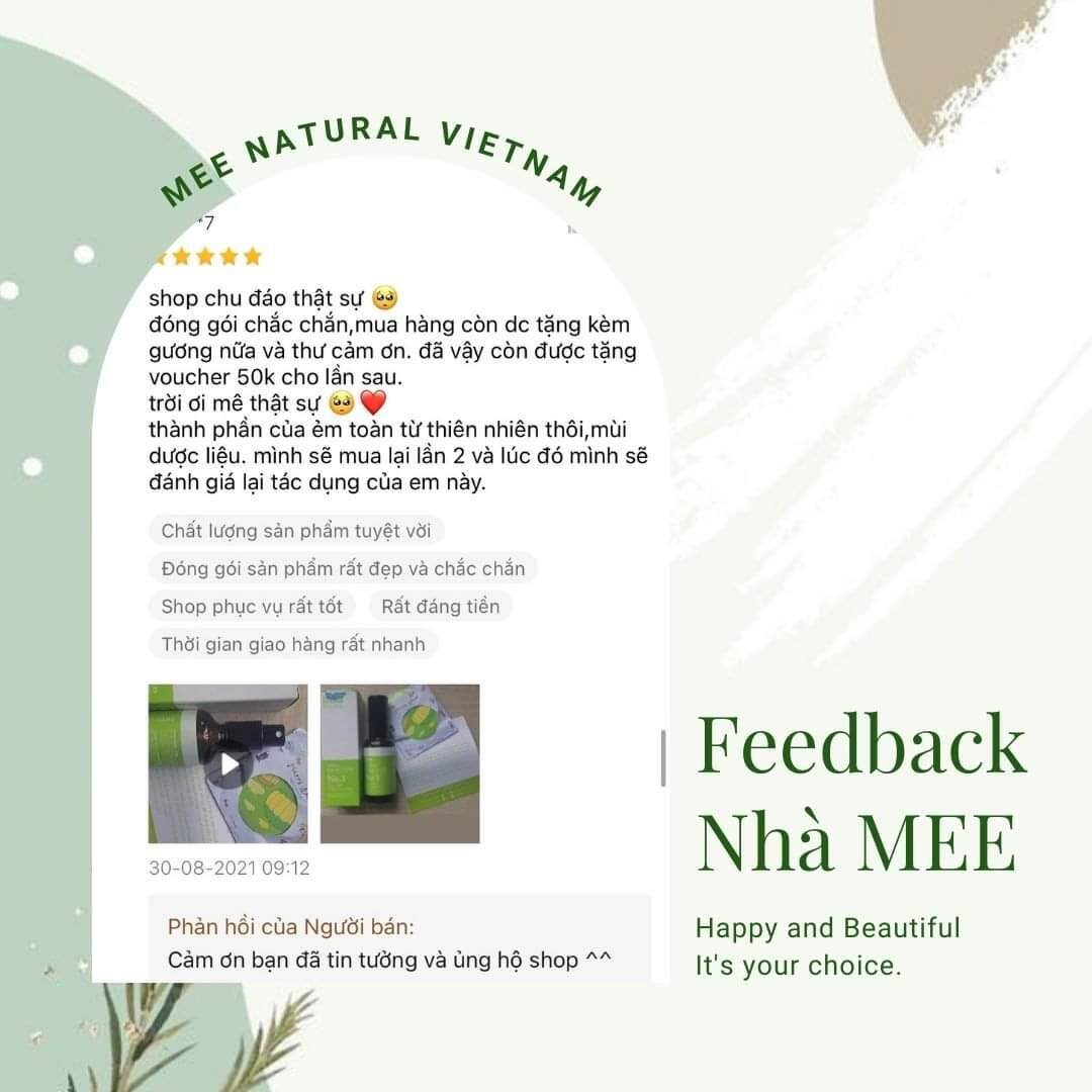 [ XỊT 100ML, SỮA TẮM ] COMBO MEE NATURAL CHO VNL