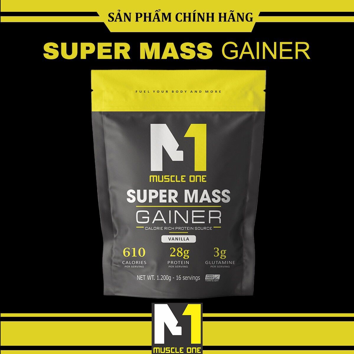 ComBo 3 Túi Sữa Tăng Cân Super Mass M1 + Quà Tặng