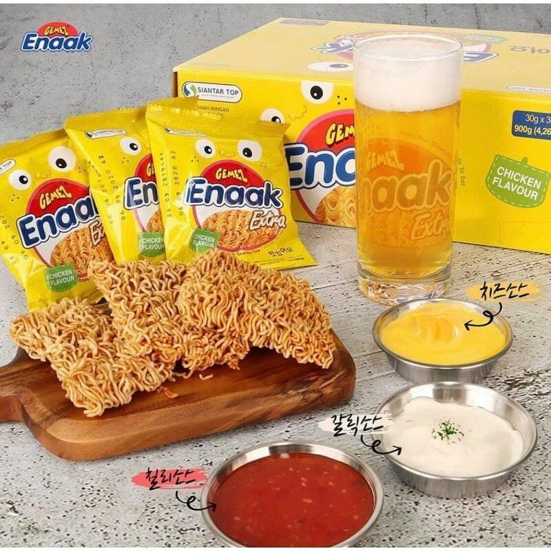 lSnack mì Enaak vị gà ngon tuyệt ( Thùng 24 gói 30gr )