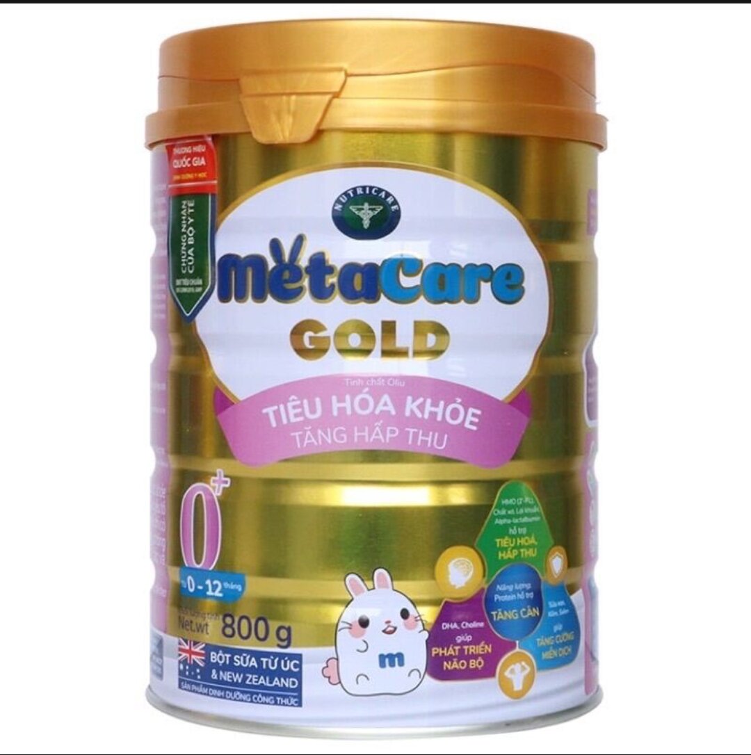 Sữa bột metacare gold 0+ 800g date mới nhất