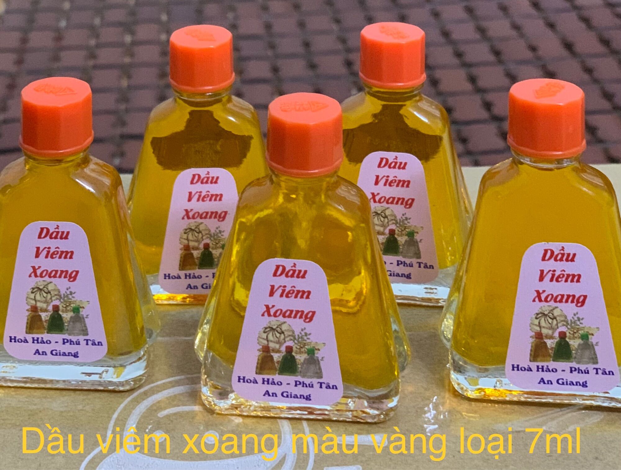 Dầu viêm xoang màu vàng 7ml (combo 5 chai)