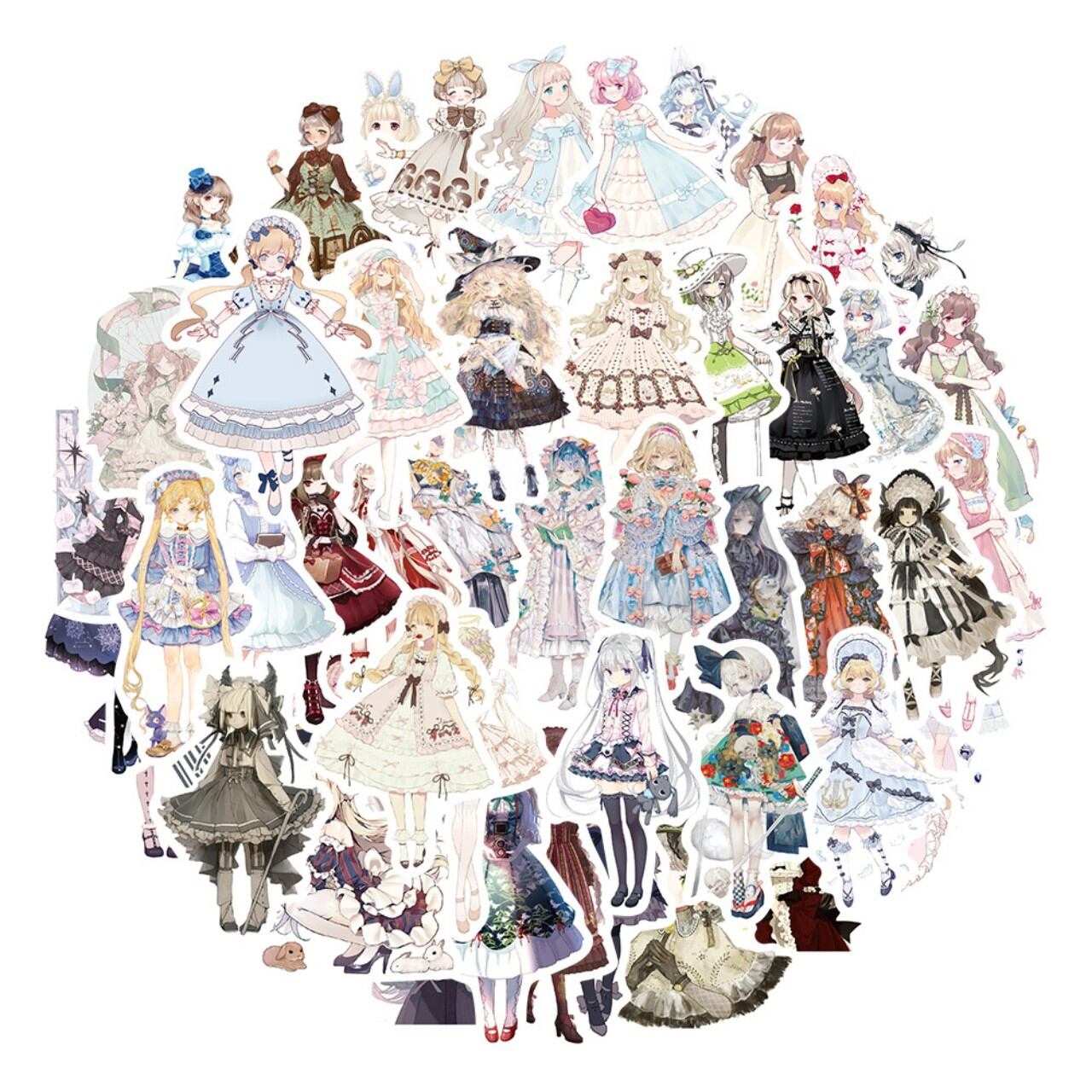 Set 50 miếng sticker hình dán chống nước