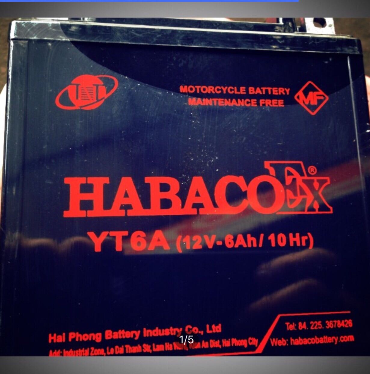 Ắc quy khô 12v 6A HABACO Ex cho Honda và yamaha