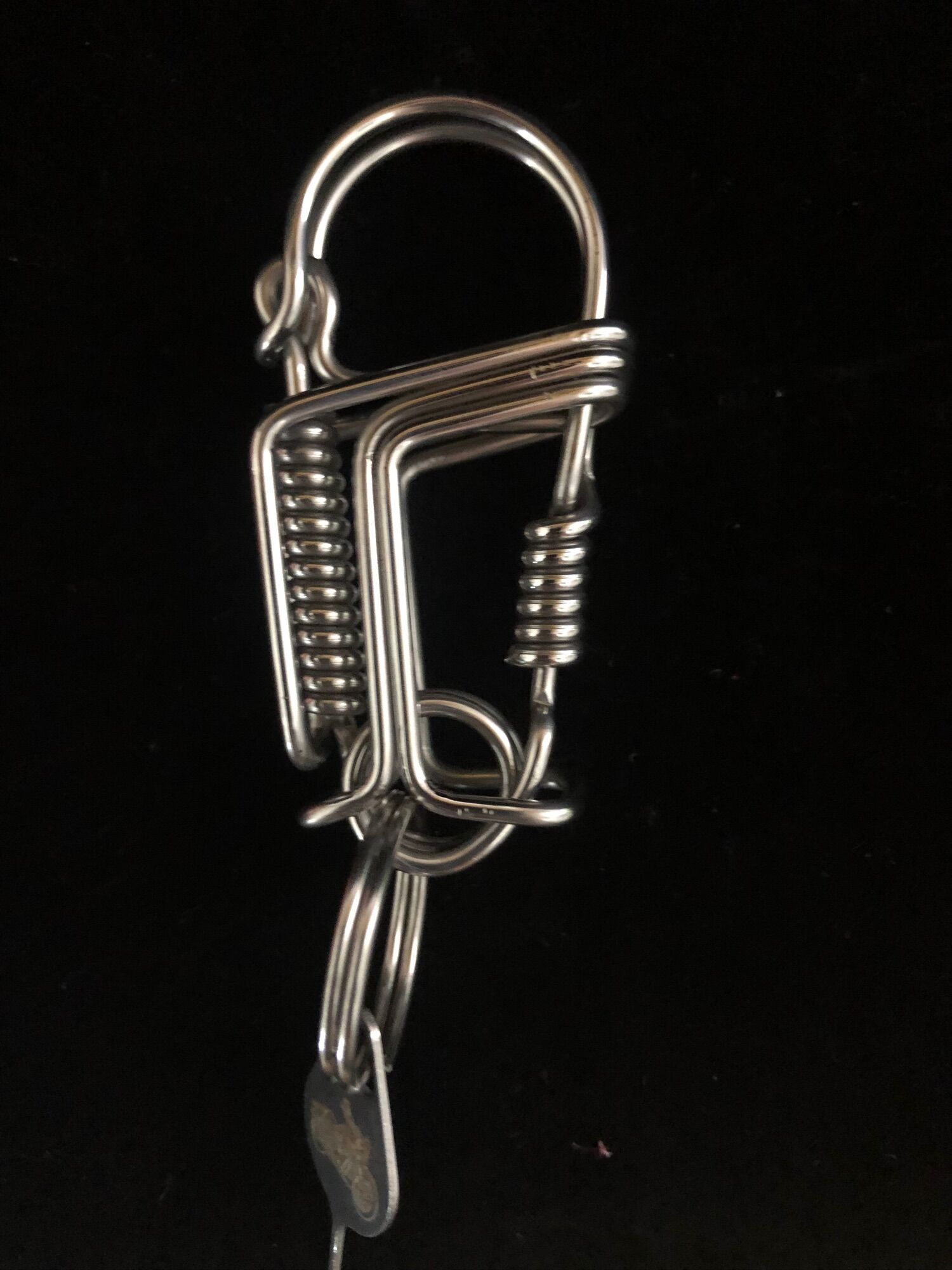 Móc khoá inox kiểu đơn giản nhỏ gọn