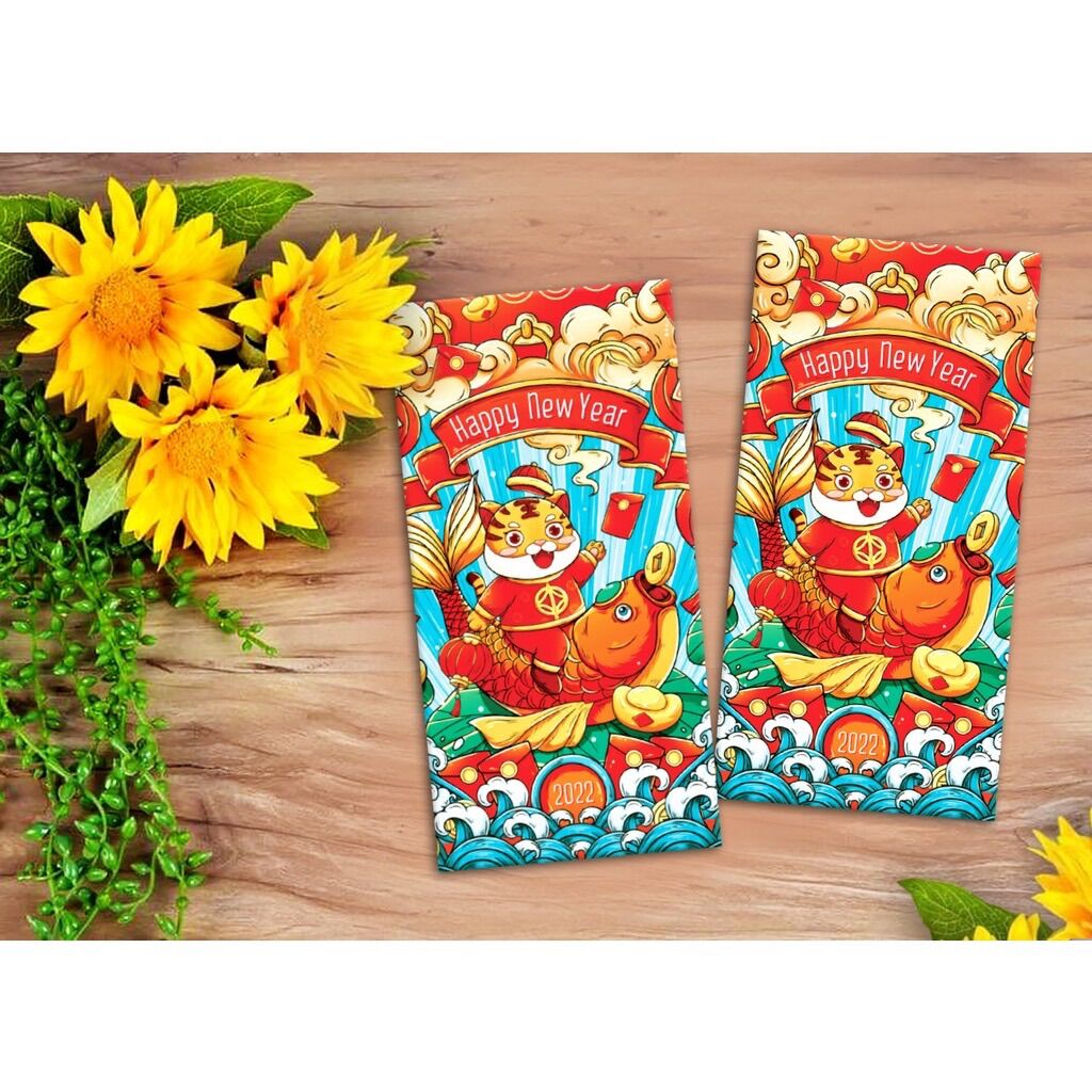 [Set 10 bao] Bao Lì Xì Hình Cọp Cute Năm Nhâm Dần 2022