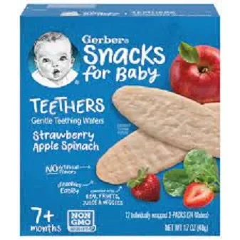 r(Date 20/10/2024 - Nhập Mỹ) Bánh gạo xốp ăn dặm Gerber Teethers cho bé từ 7 tháng