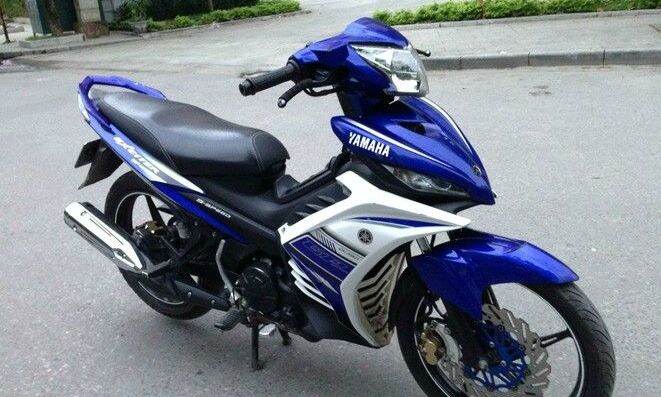 Tem rời exciter 135 trắng xanh gp tem zin, tem chế 3 lớp không bay màu