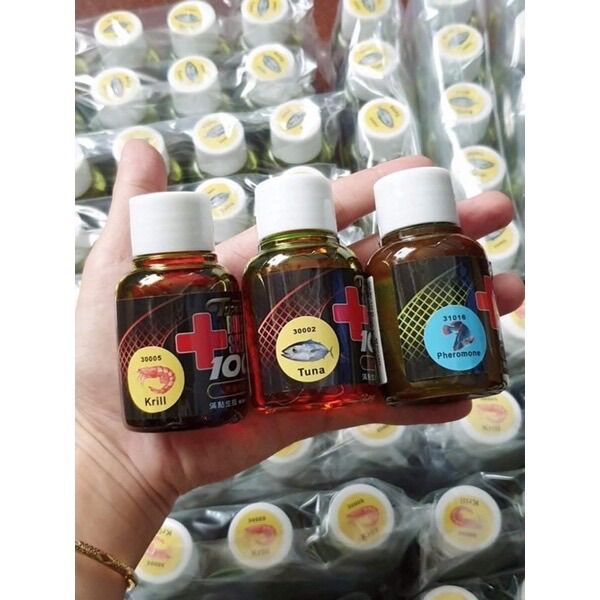 Hương liệu câu cá, combo dụ cá madam cá ngừ, tinh tôm, nước đen - đồ câu phạm ngọc