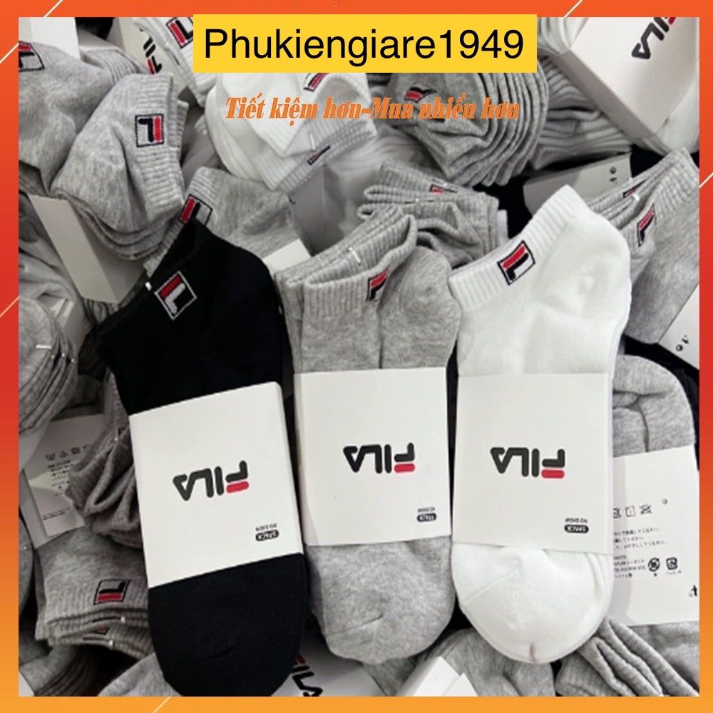 Combo 5đôi tất vớ cổ ngắn nam nữ fila
