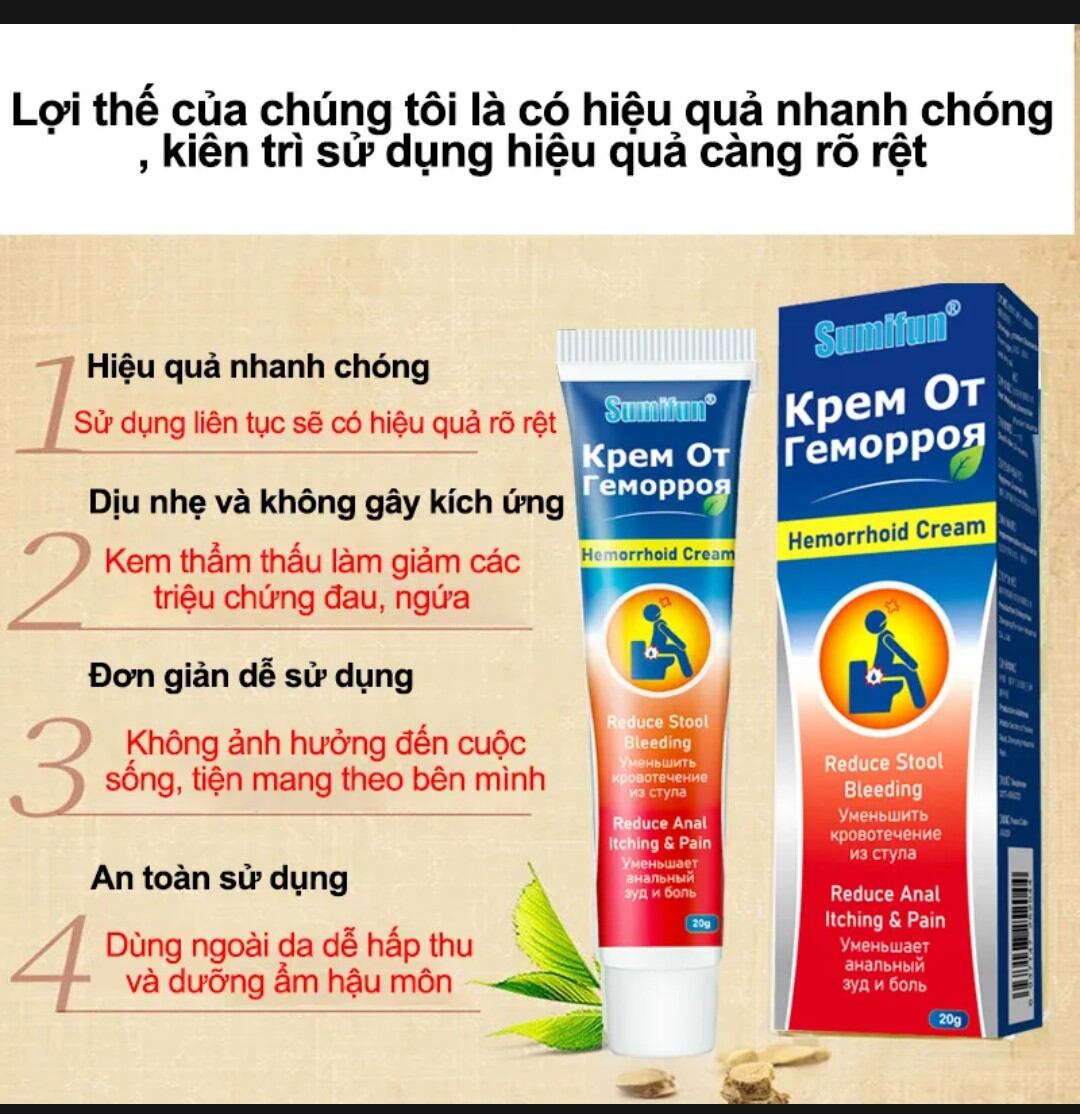 Kem bôi trĩ , hậu môn, kéo búi Trĩ.