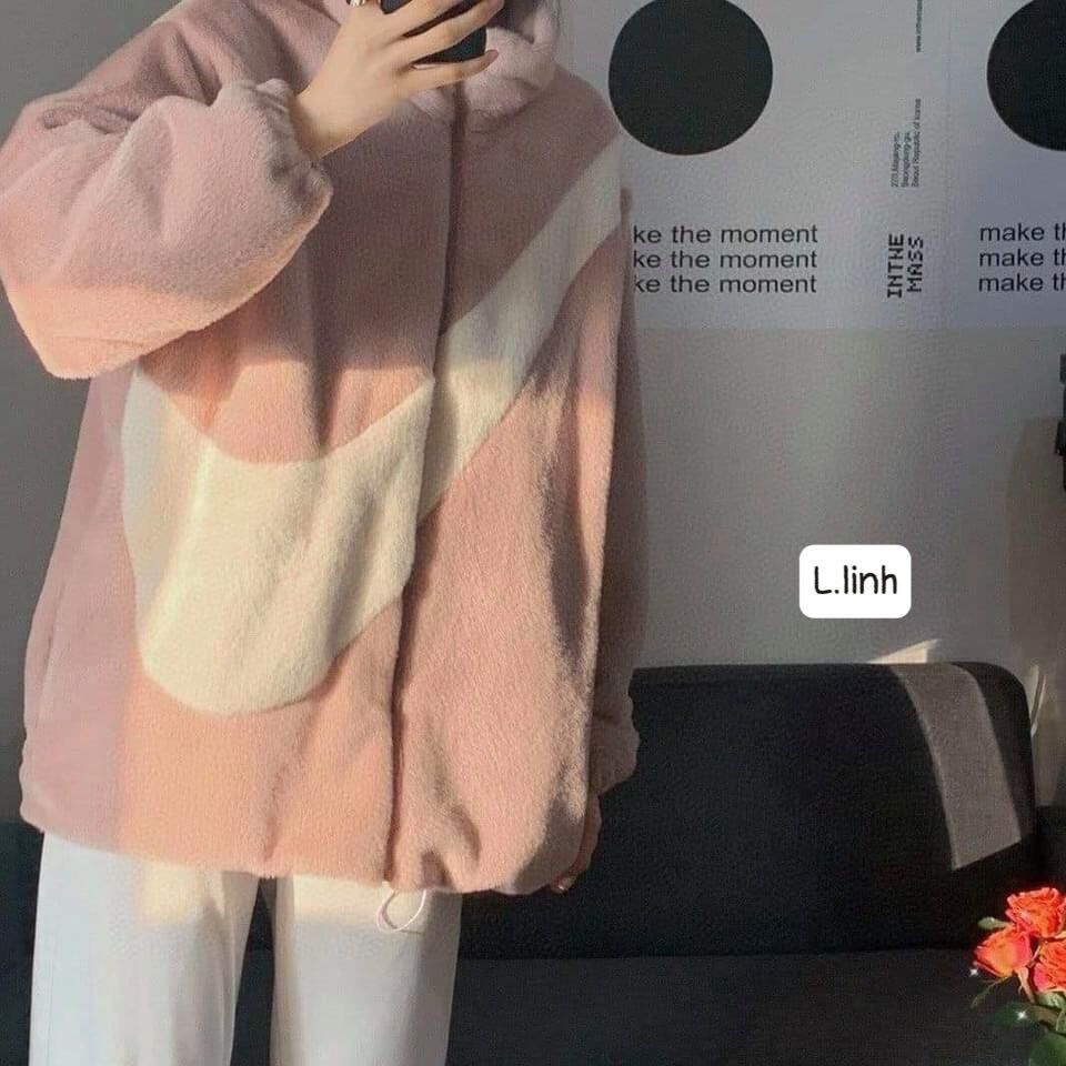 Khoác lông nike về thêm