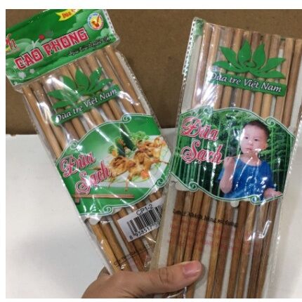 Vỉ 10 đôi đũa gỗ việt nam an toàn