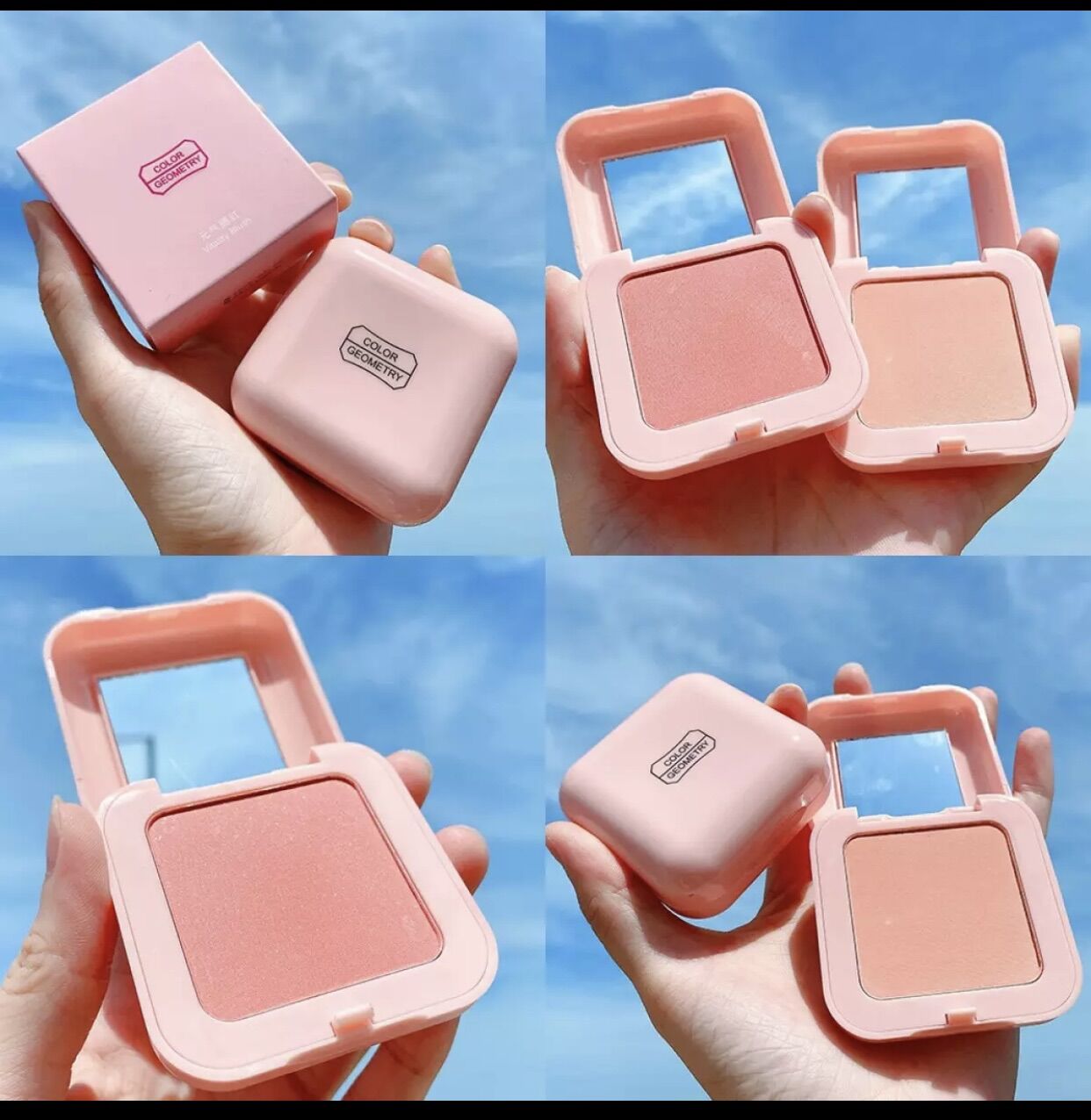 Phấn má hồng siêu mịn giữ ẩm cho da LÂU TRÔI - GEOMETRY