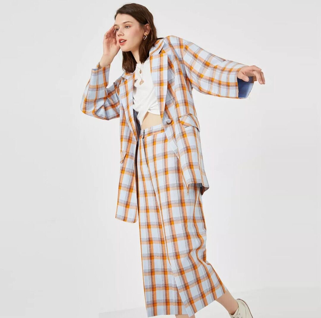 Áo blazer kẻ Vero moda