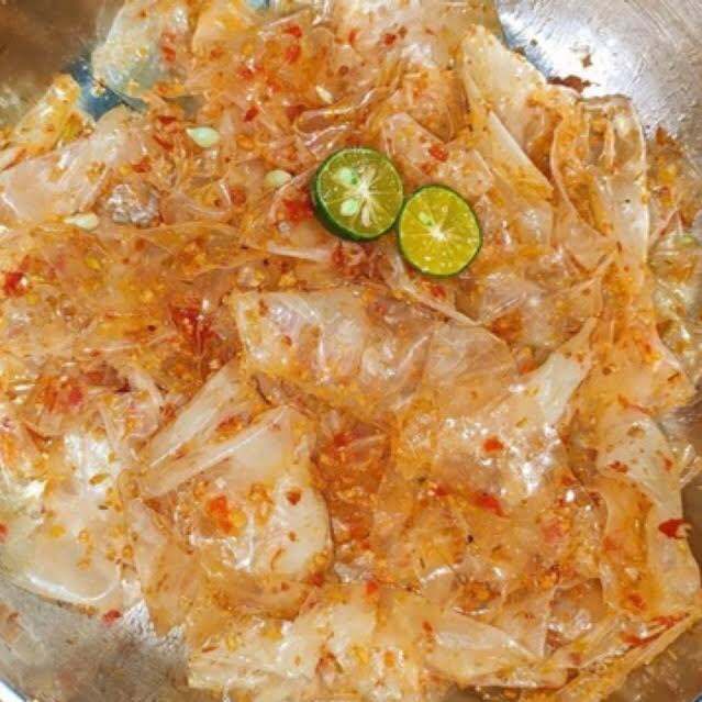 Compo gồm 0.5kg rìa bánh tráng phơi sương -sate+ruốc hành phi+muối nhuyễn