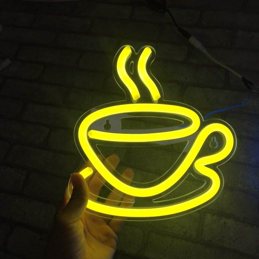 [ BỘ CÀ PHÊ] Đèn led neon trang trí, led neon decor