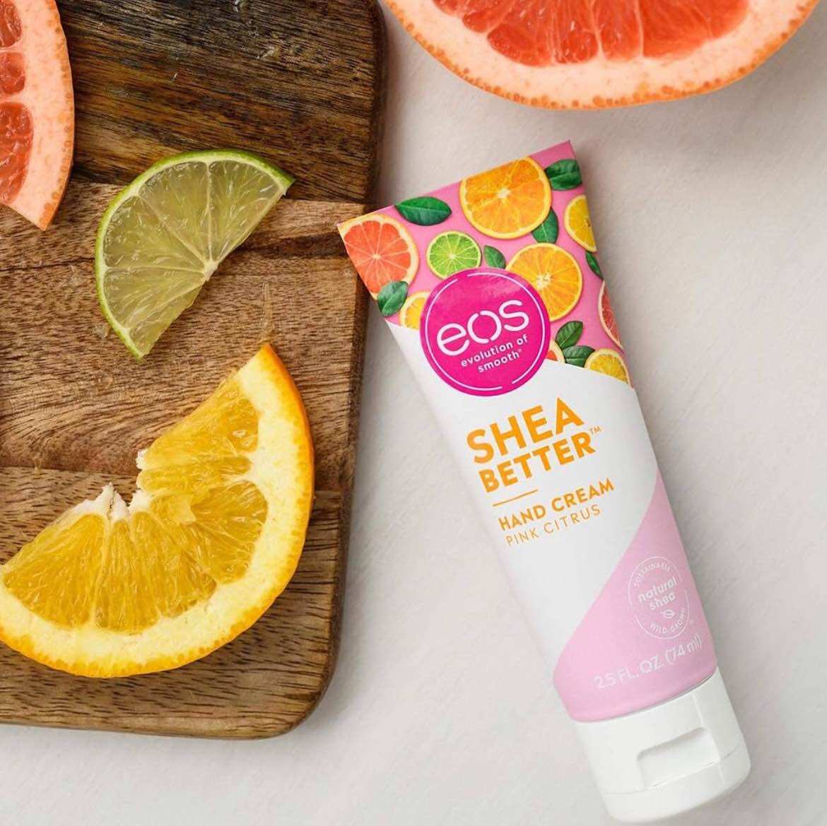 Kem dưỡng da tay eos Shea Better Hand Cream - Pomegranate Raspberry (74ml) - Pink Citrus (74ml)