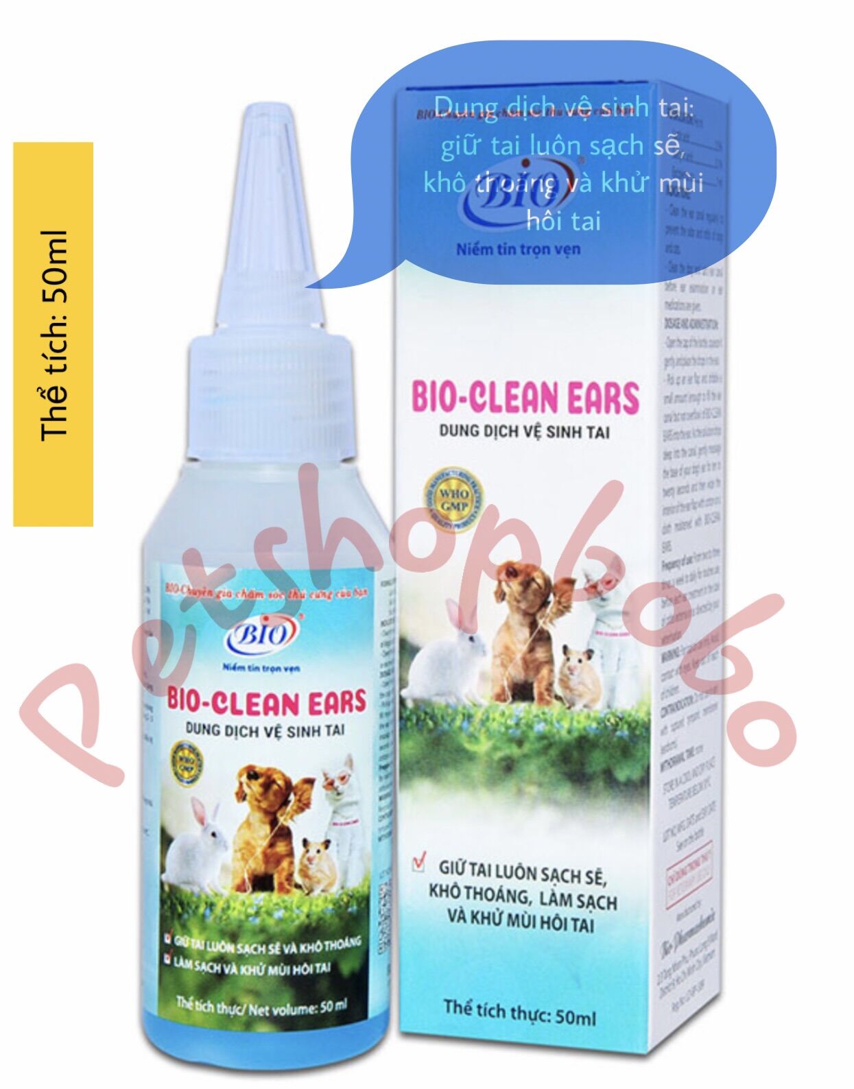 Dung dịch vệ sinh tai BIO-CLEAN EAR làm sạch khử mùi hôi vệ sinh tai tai