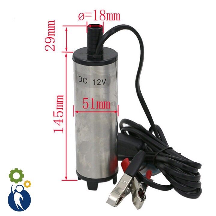 Bơm chìm 12v mini ,bơm dầu,bơm nước di động