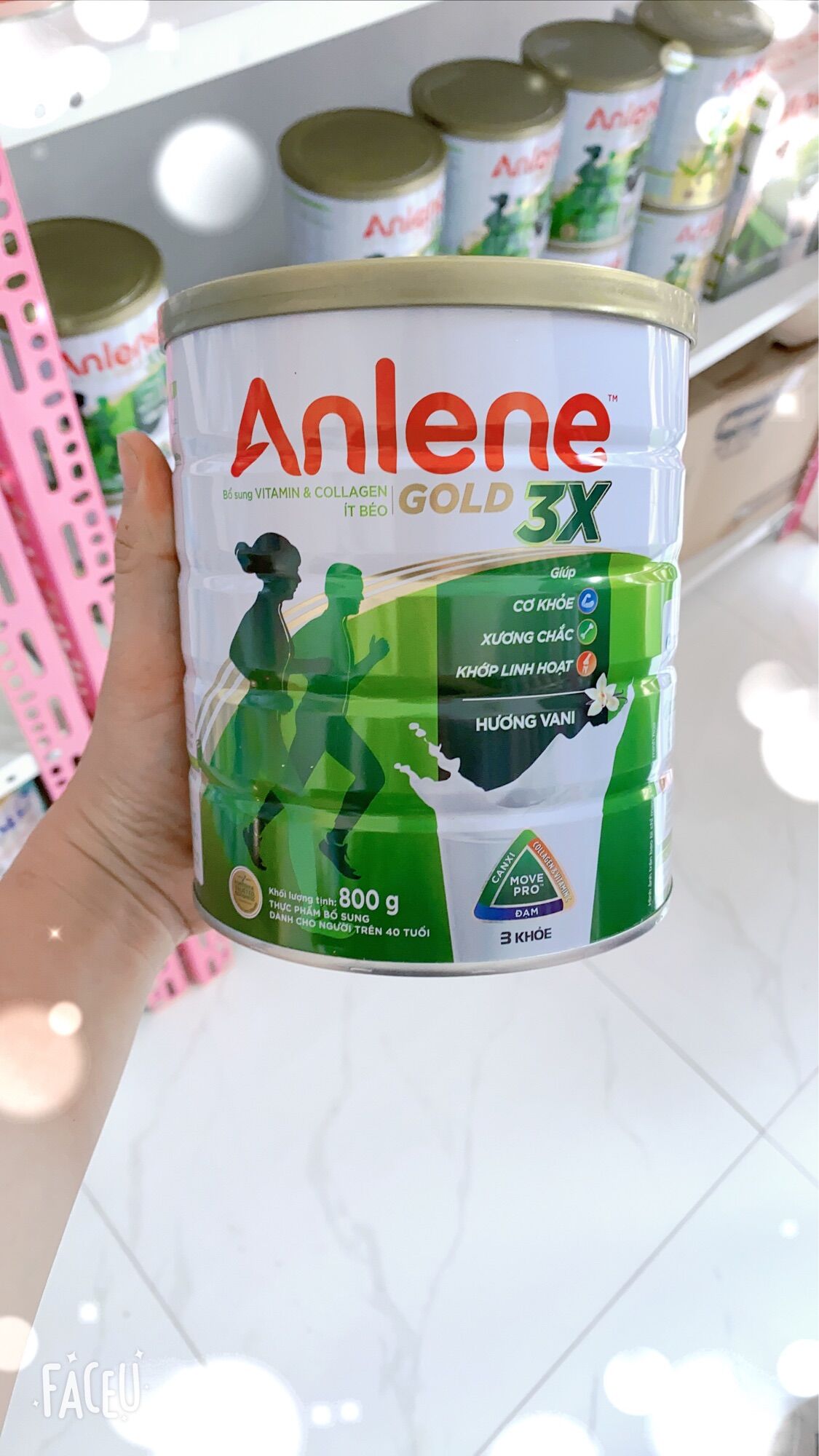 Sữa bột Anlene Gold Movepro Vani 800g