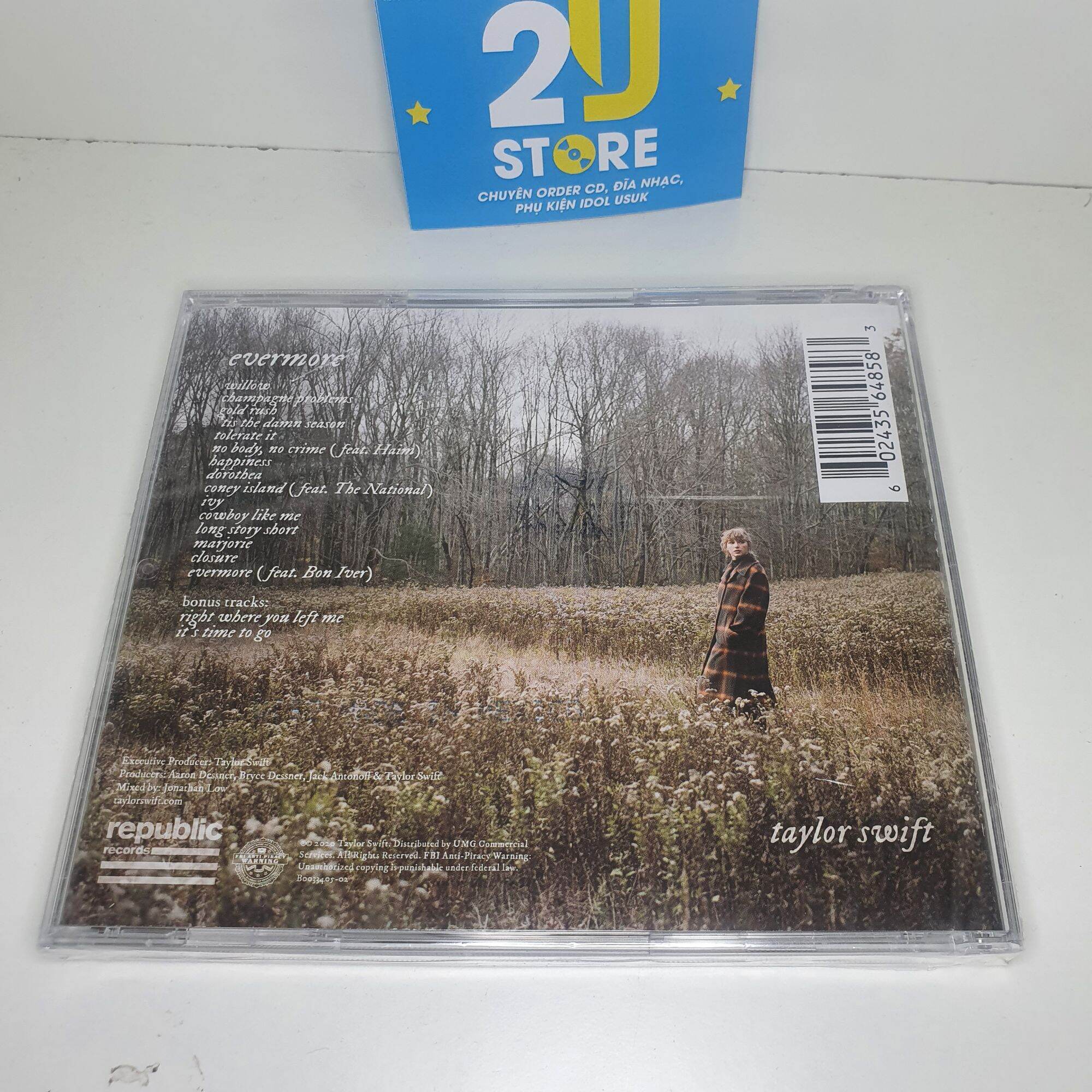 CD album evermore (dlx) - Taylor Swift 2U Store CDs