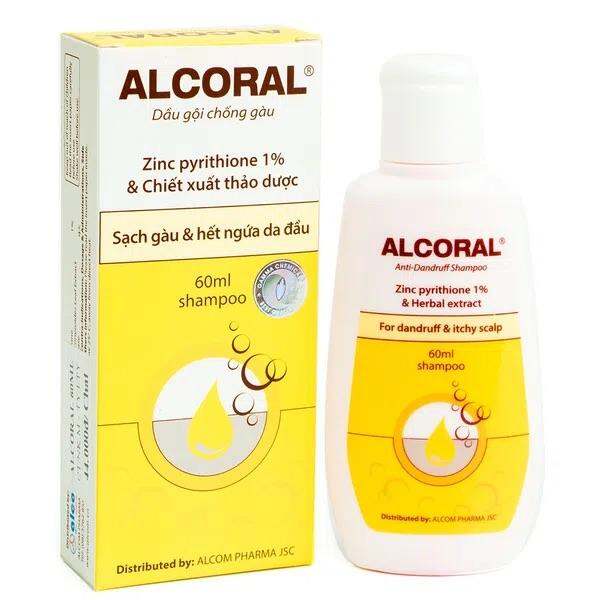 Dầu gội chống gàu Alcoral - 60ml