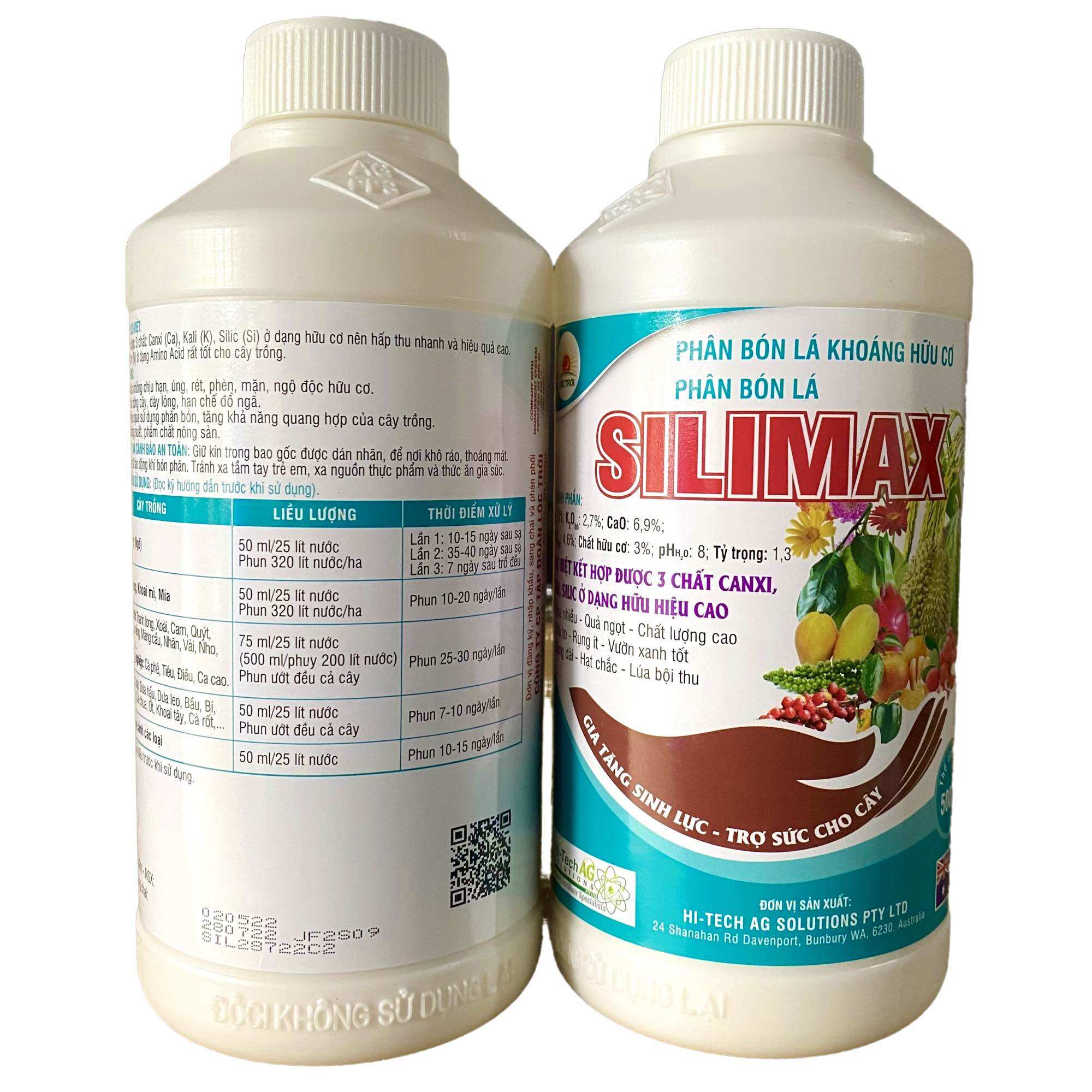 Phân bón lá hữu cơ silimax chai 500ml