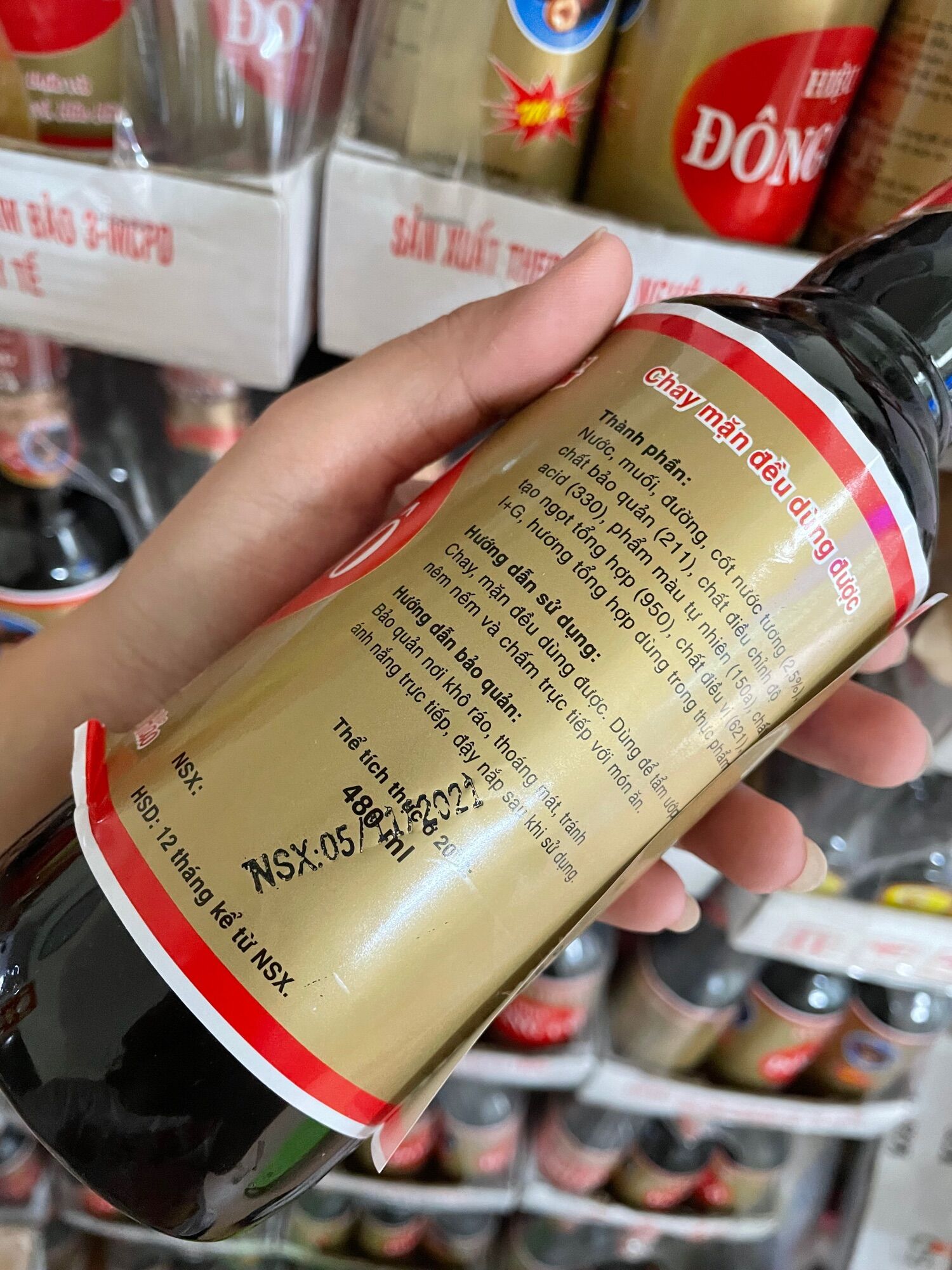 Nước Tương CON CÔNG Đông Cô chai nhựa 480ml
