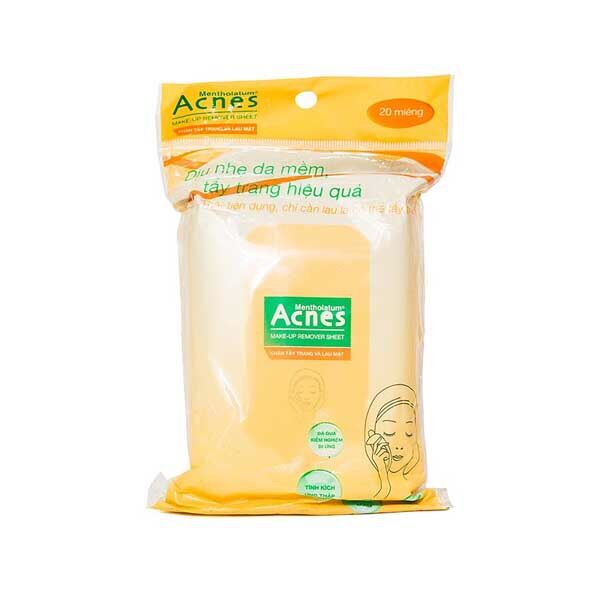 Acnes Make Up Remover Sheet – Khăn tẩy trang và lau mặt