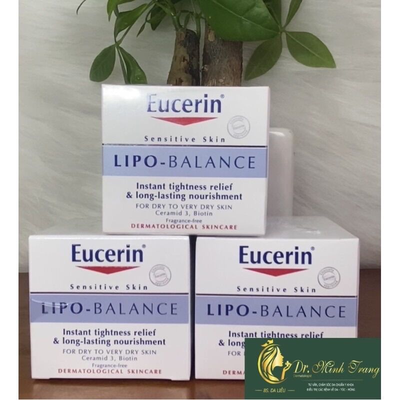✅ kem dưỡng ẩm eucerin cho da khô và nhạy cảm eucerin lipo balance 50ml