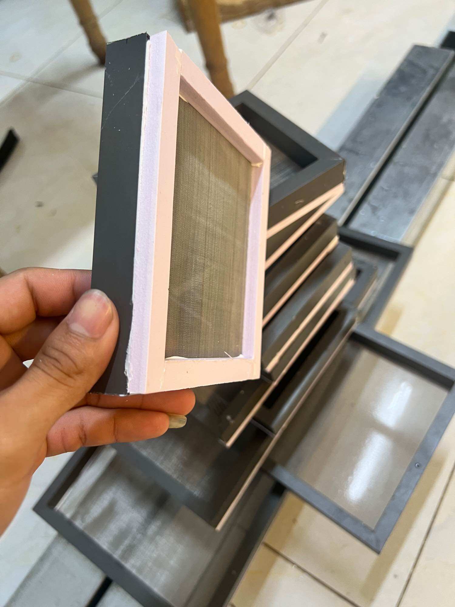 Khay Tách Phân Hồ Cá Đầy Đủ Kích Thước - Lưới inox dày