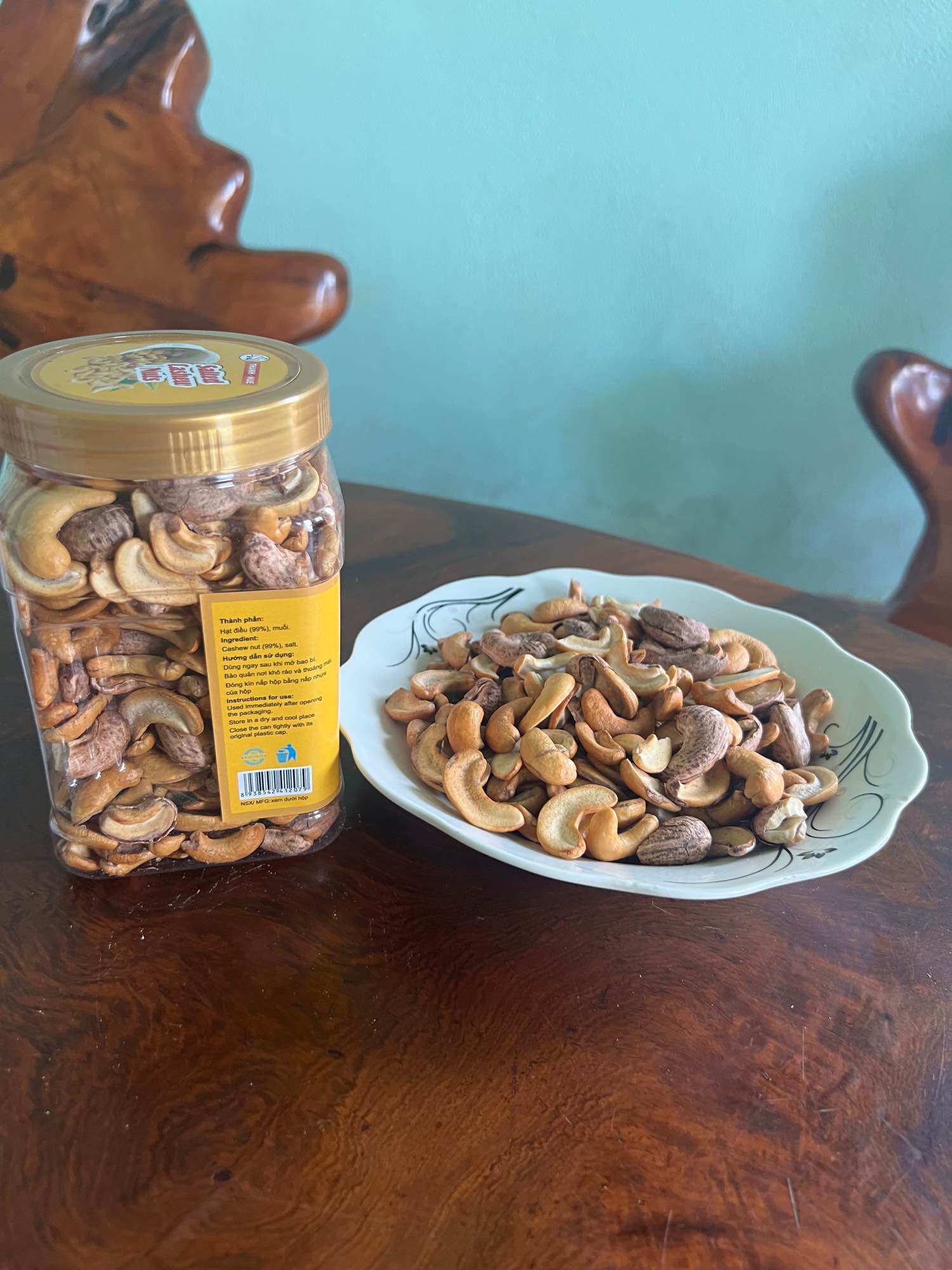 Hạt điều rang muối loại bể hộp 500gr