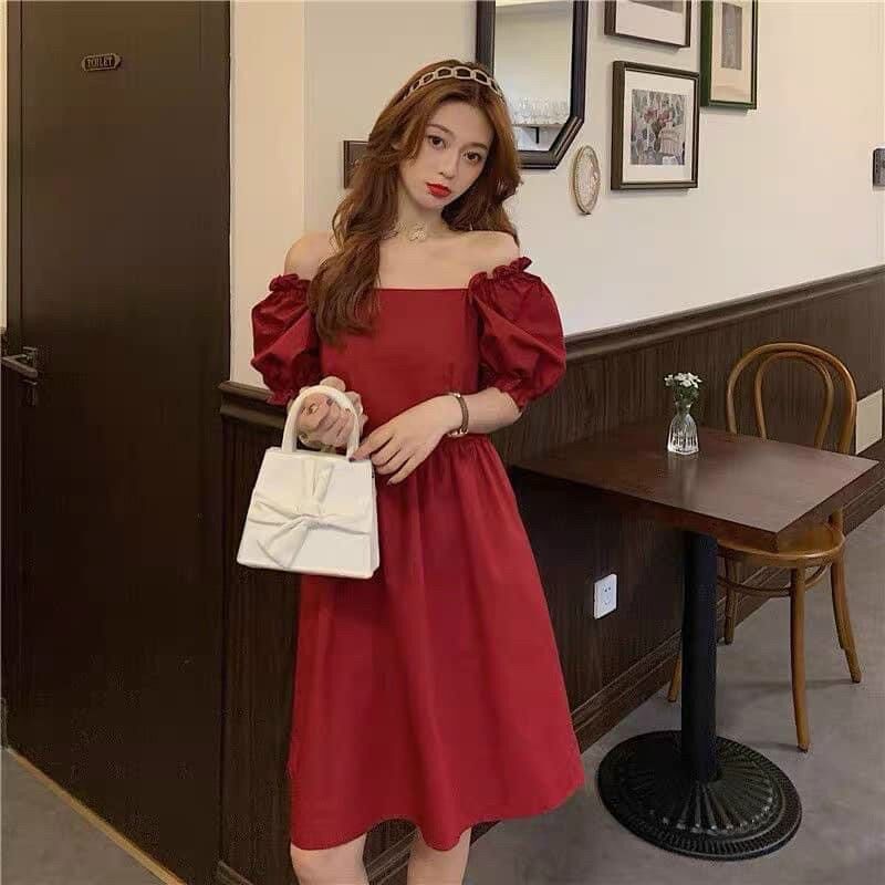 Đầm phối cườm nhúng sau lưng thời trang nữ Big size