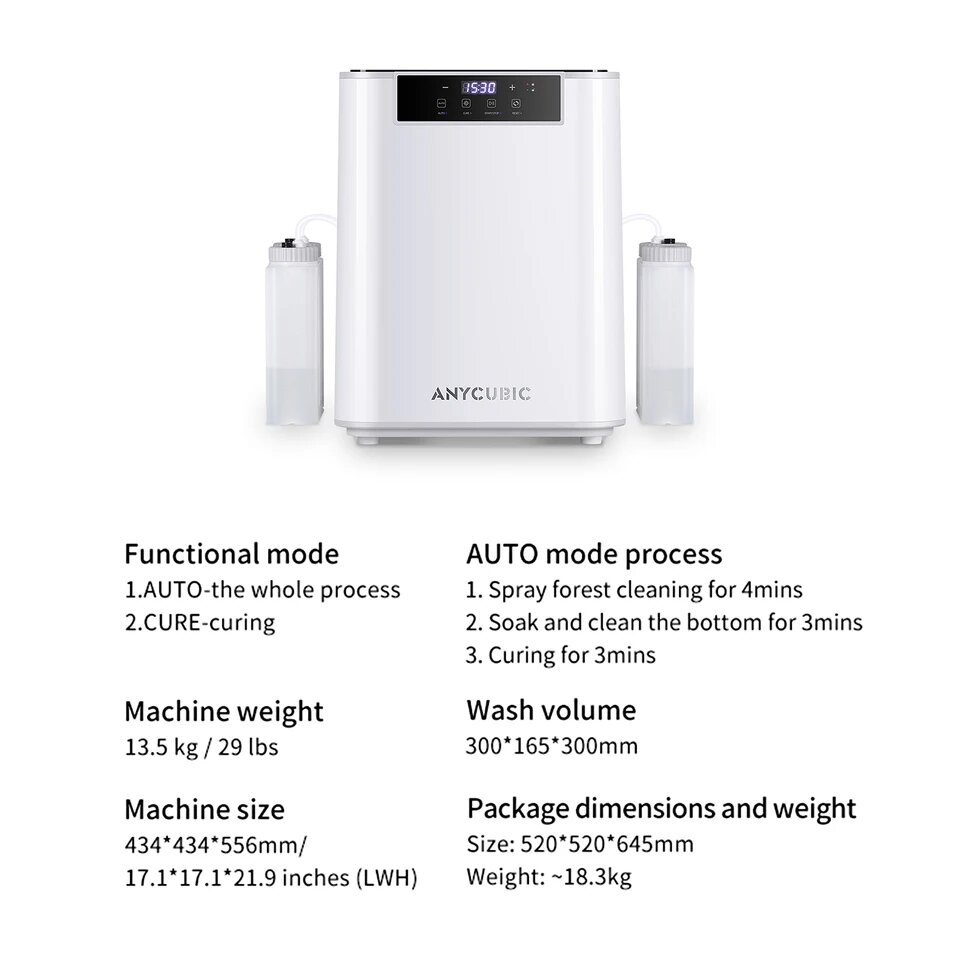 Máy rửa và sấy resin Anycubic Wash and Cure Max