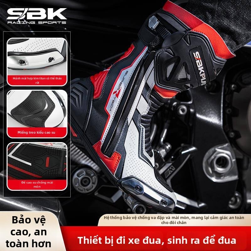 Male Motorcycle Riding Boots Anti-fall With Sliders Giá 9,894,000 Đồng*Miễn phí vận chuyển